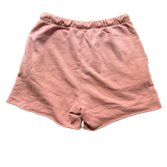 Redone/Hanes Orange sweatpants shorts size small - Picture 2 of 4